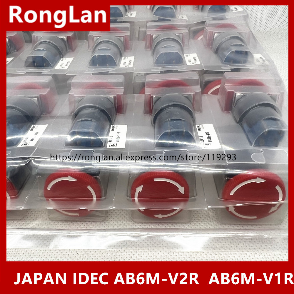 Izumi IDEC 16mm genuine emergency stop button switch AB6M-V2R AB6M-V1R rotation reduction