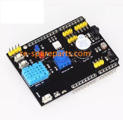 9-in-1 multifunctional expansion board DHT11 temperature and humidity LM35 temperature buzzer compatible with UNO