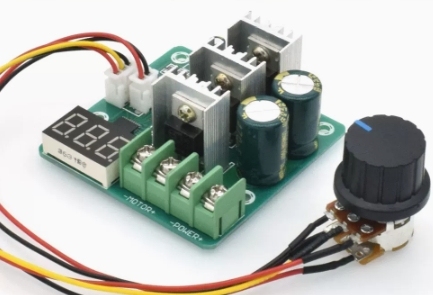 PWM DC motor speed regulator with brush motor drive switch 30A digital tachometer 6V12V24V48