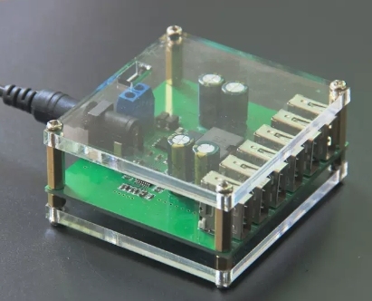 6USB output DC buck module 12V24v36V to 5V/8A vehicle charging buck power converter
