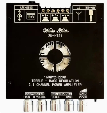 2.1 channel TDA7498E digital amplifier module high and low pitch subwoofer 160WX2+220W