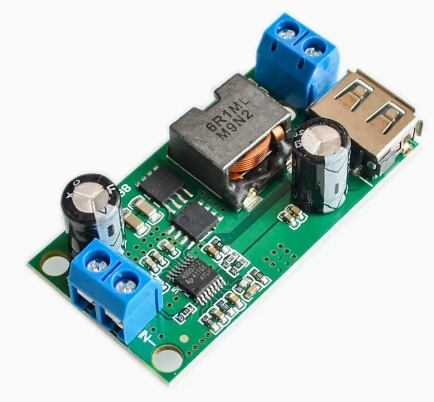DC 5A voltage reduction module 9V/12V/24V/36V to 5V DCDC high-power vehicle mounted stabilized power converter