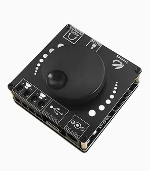 40W50WX2 stereo digital amplifier board 12V/24V2.0 dual channel knob volume adjustment switch