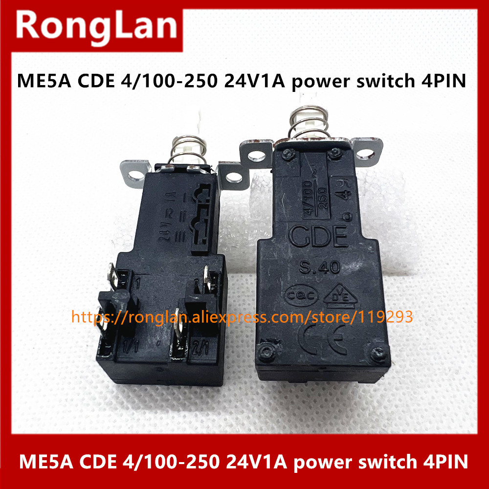 ME5A CDE 4/100-250 24V 1A power switch potentiometer self lock switch 4 Pin LOCK SWITCH