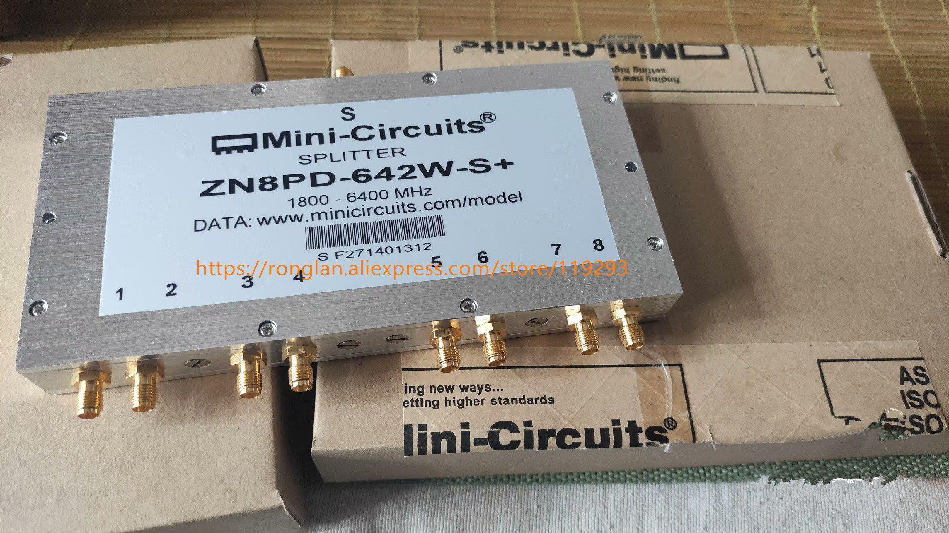 ZN8PD-642W-S+ 1800-6400MHz Mini-Circuits a sub eight power divider SMA