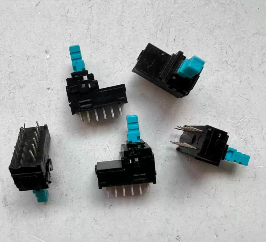 Tower shaped self bouncing double row 12 foot press switch with square head reset 18 * 9 * 21mm
