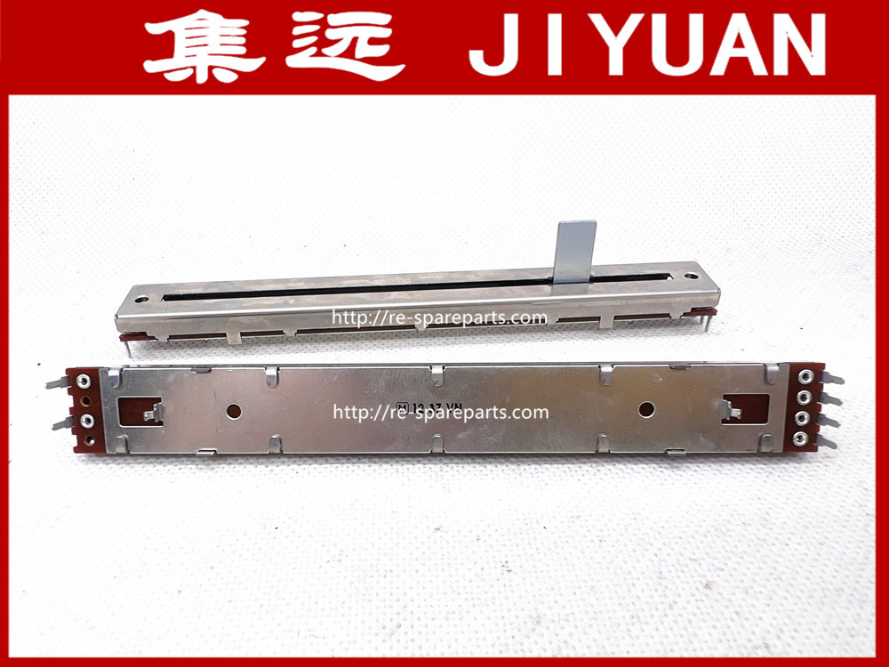 Imports JAPAN M potentiometer Original 128MM 12.8CM Double Slide fader potentiometer D10K 10KDX2 handle 13MM