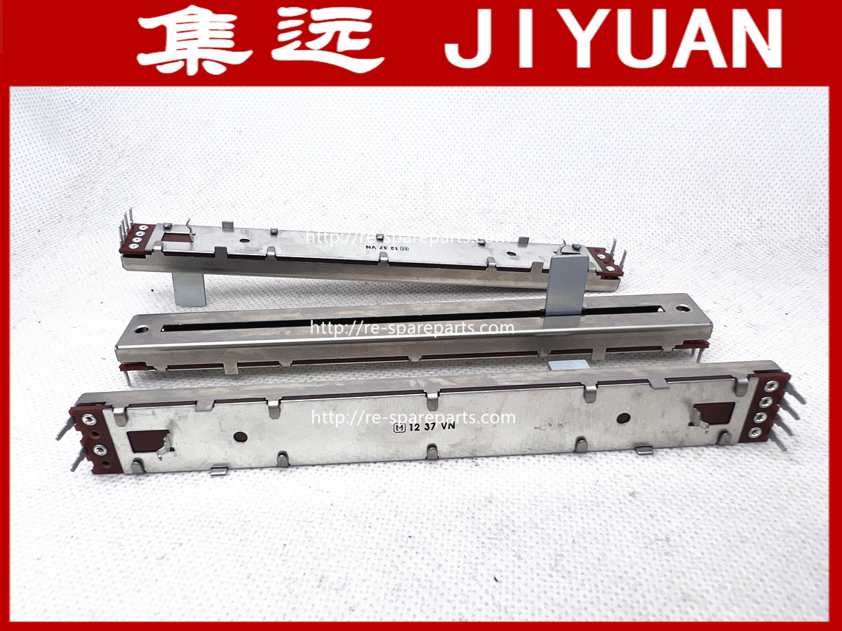 Imports JAPAN M potentiometer Original 128MM 12.8CM Double Slide fader potentiometer D10K 10KDX2 handle 13MM