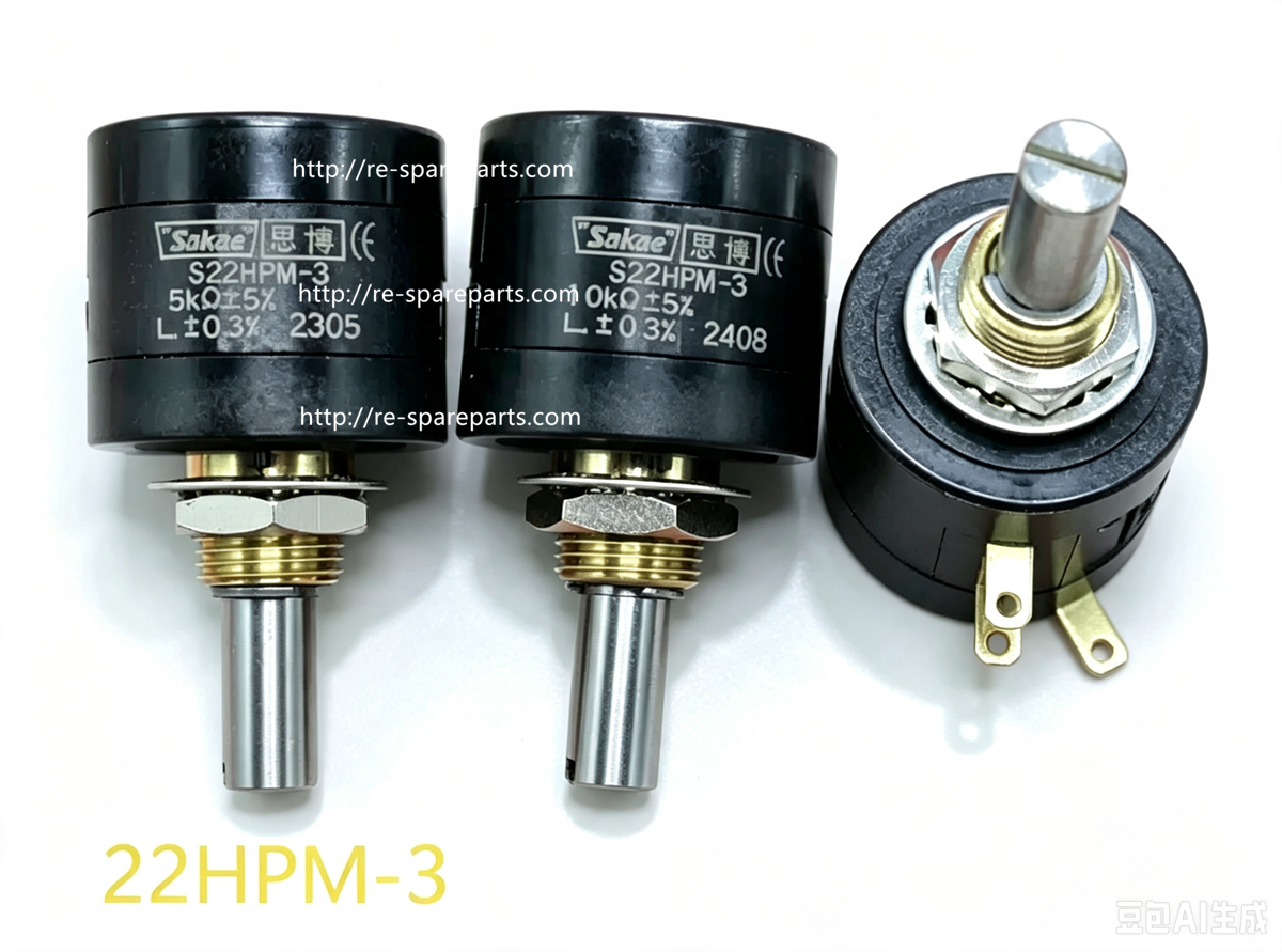 22HPM-5 22HPM-10 22HPM-3 1K 2K 5K 10K Japanese Original Imported SAKAE Precision 5-Turn Potentiometer
