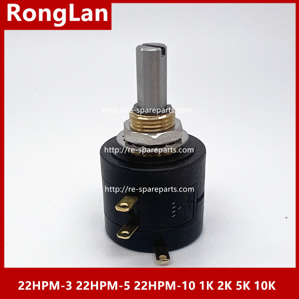 22HPM-5 22HPM-10 22HPM-3 1K 2K 5K 10K Japanese Original Imported SAKAE Precision 5-Turn Potentiometer