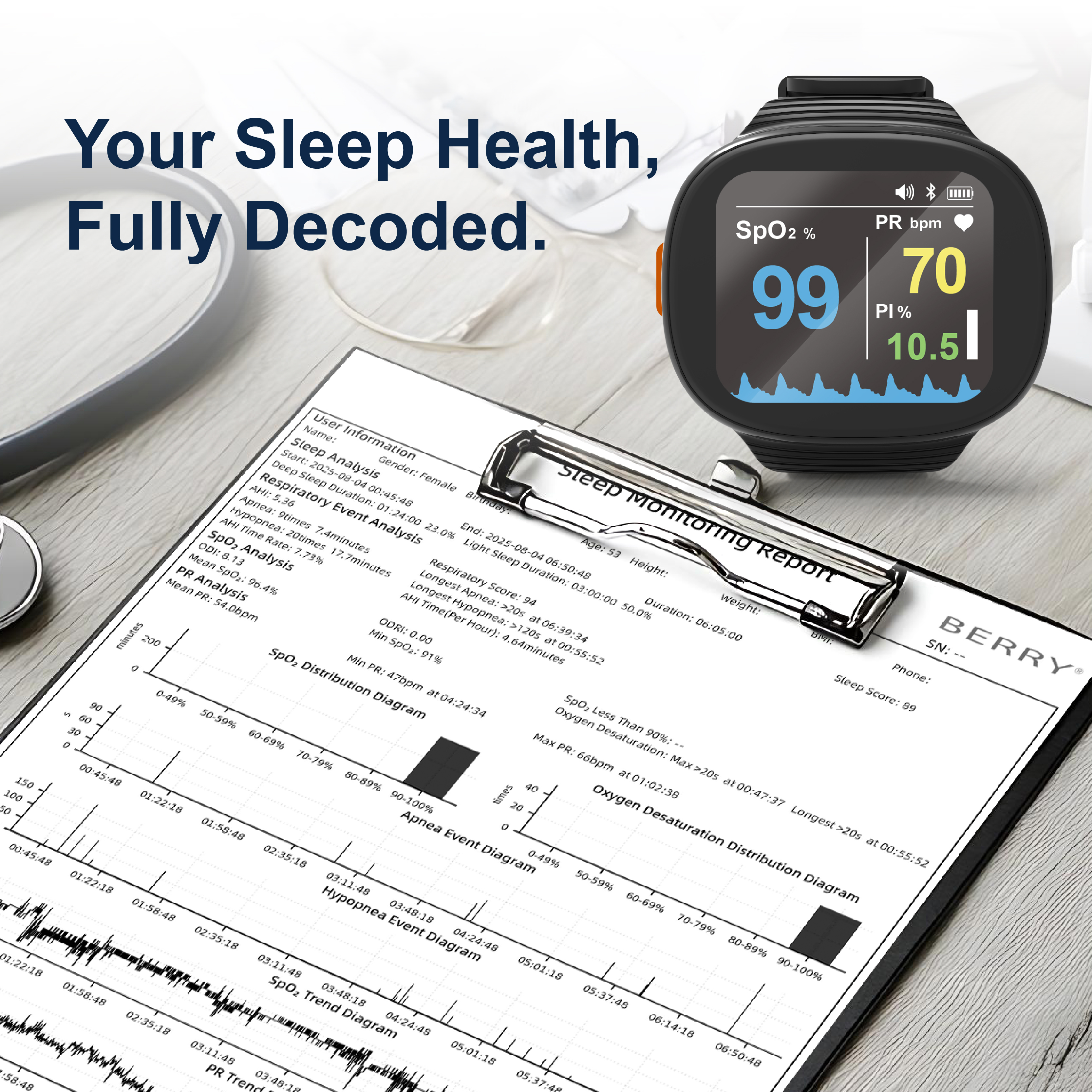 BM2000A Wrist Pulse Oximeter Sleep Apnea Screening Monitor with Bluetooth for Sleep Monitoring Management System,BERRY,BM2000A Wrist Pulse Oximeter Sleep Apnea Screening Monitor with Bluetooth for Sleep Monitoring Management System