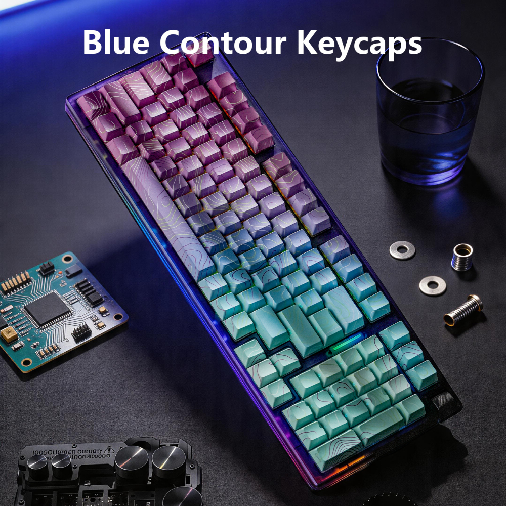 Cyber Contour 135 Keys Cherry Profile 1.7mm Thick PBT 5-Side Dye-Sub Keycaps