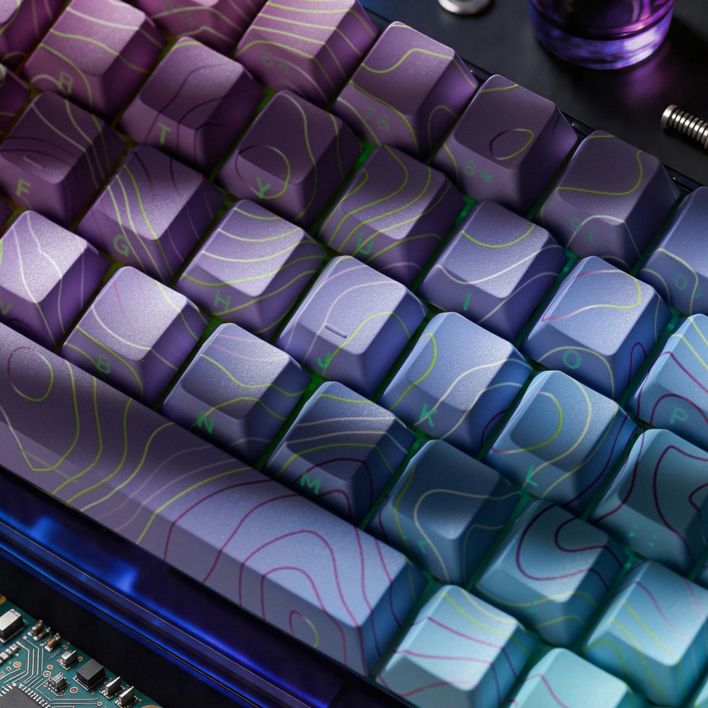 Cyber Contour 135 Keys Cherry Profile 1.7mm Thick PBT 5-Side Dye-Sub Keycaps