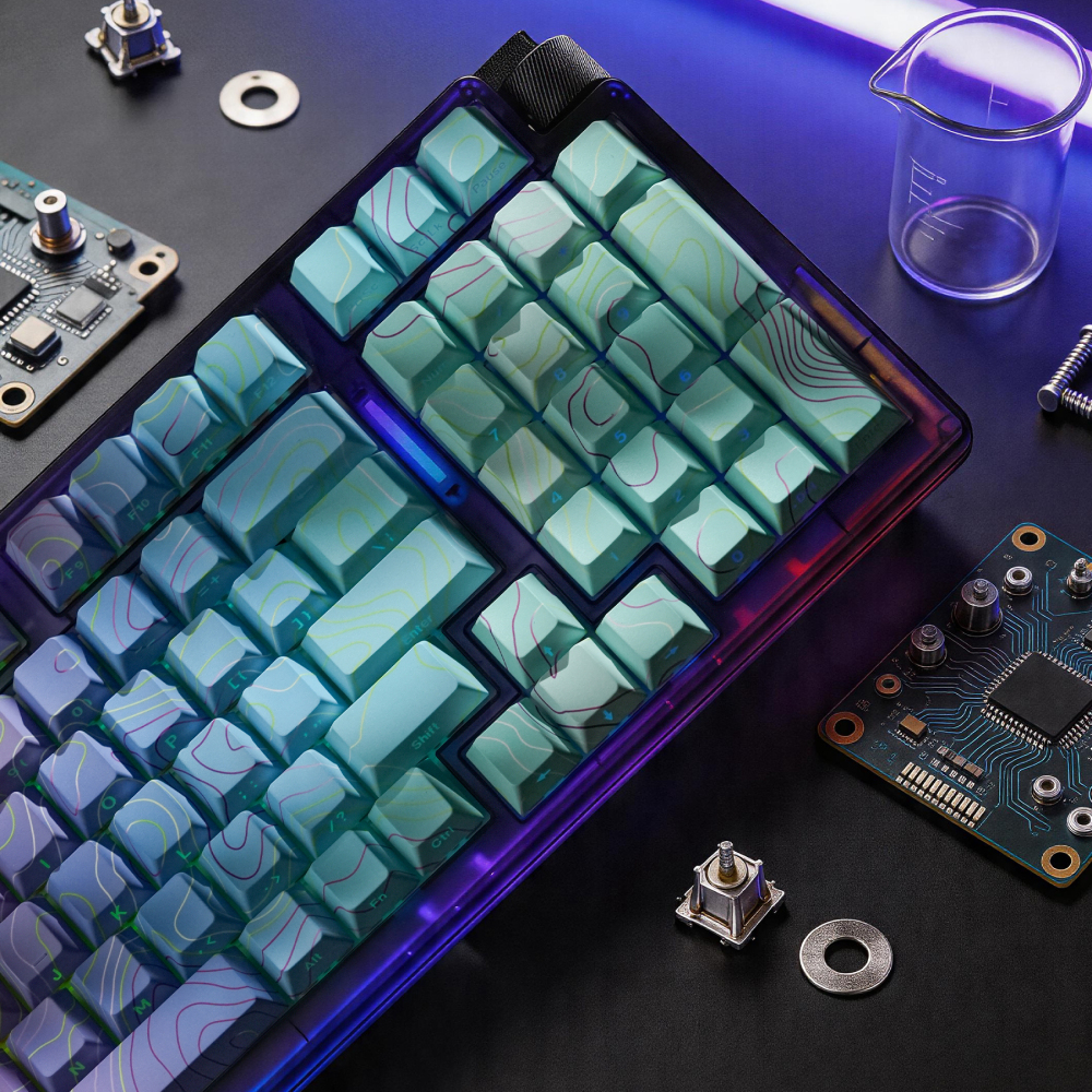 Cyber Contour 135 Keys Cherry Profile 1.7mm Thick PBT 5-Side Dye-Sub Keycaps
