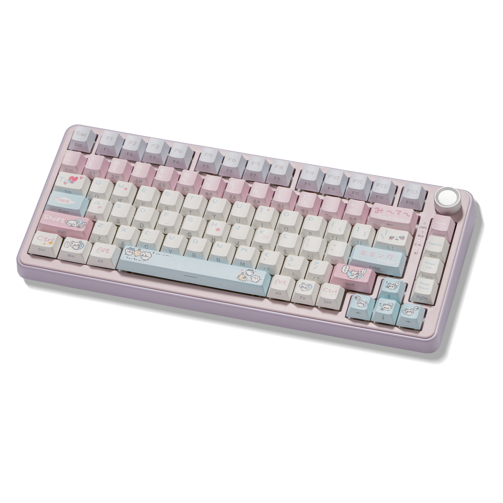 Chiikawa Momonga PBT Keycaps | 135 Keys | 5-Sided Dye-Sublimation | Side Print Backlit