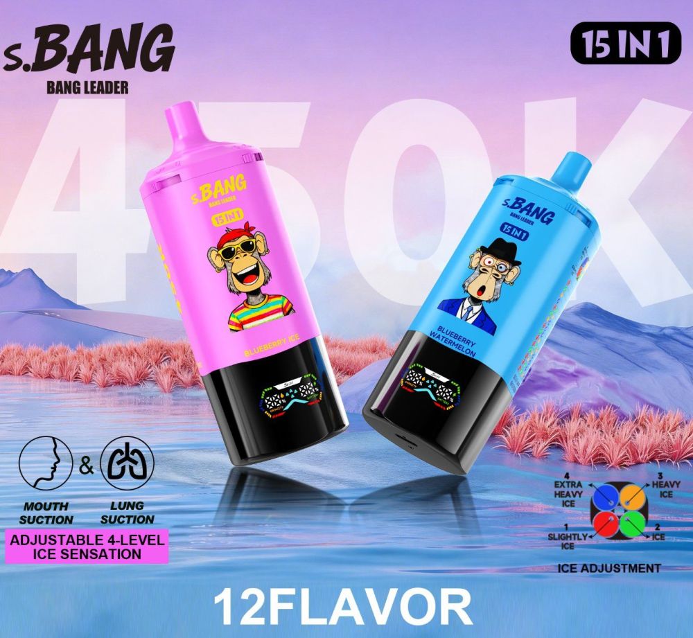 Bang Twins 450000 Puff 15 in 1 Screen Disposable Big E-Cigarettes Spain EU Warehouse New Vaper Vape