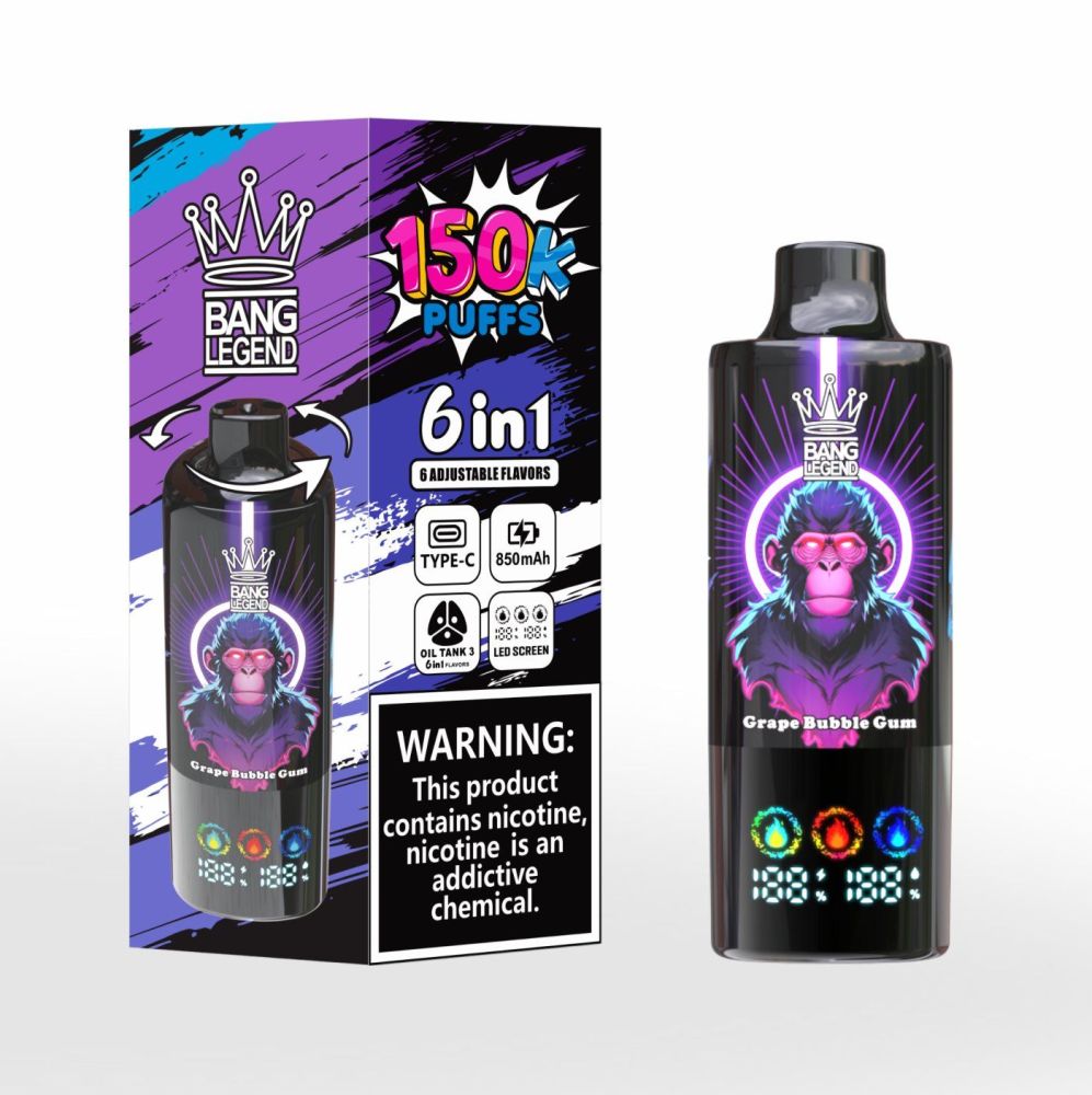 USA EU Hot Selling Bang 150000 Puffs 0 2% 3% 5% Vape Bar Wholesale E Cigarette
