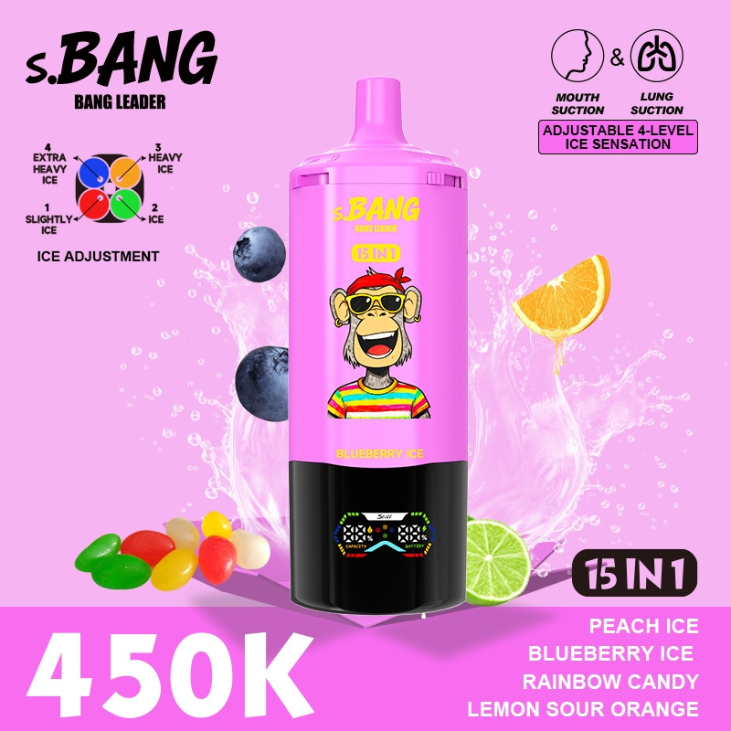 Bang Twins 450000 Puff 15 in 1 Screen Disposable Big E-Cigarettes Spain EU Warehouse New Vaper Vape