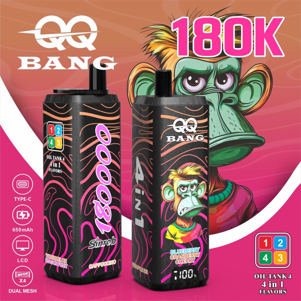 China Original Shenzhen Manufacture Bang Dtl E Cigarette Geek Bar 180000 Puff Wholesale E Hookah Vape