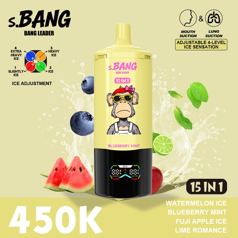 Bang Twins 450000 Puff 15 in 1 Screen Disposable Big E-Cigarettes Spain EU Warehouse New Vaper Vape