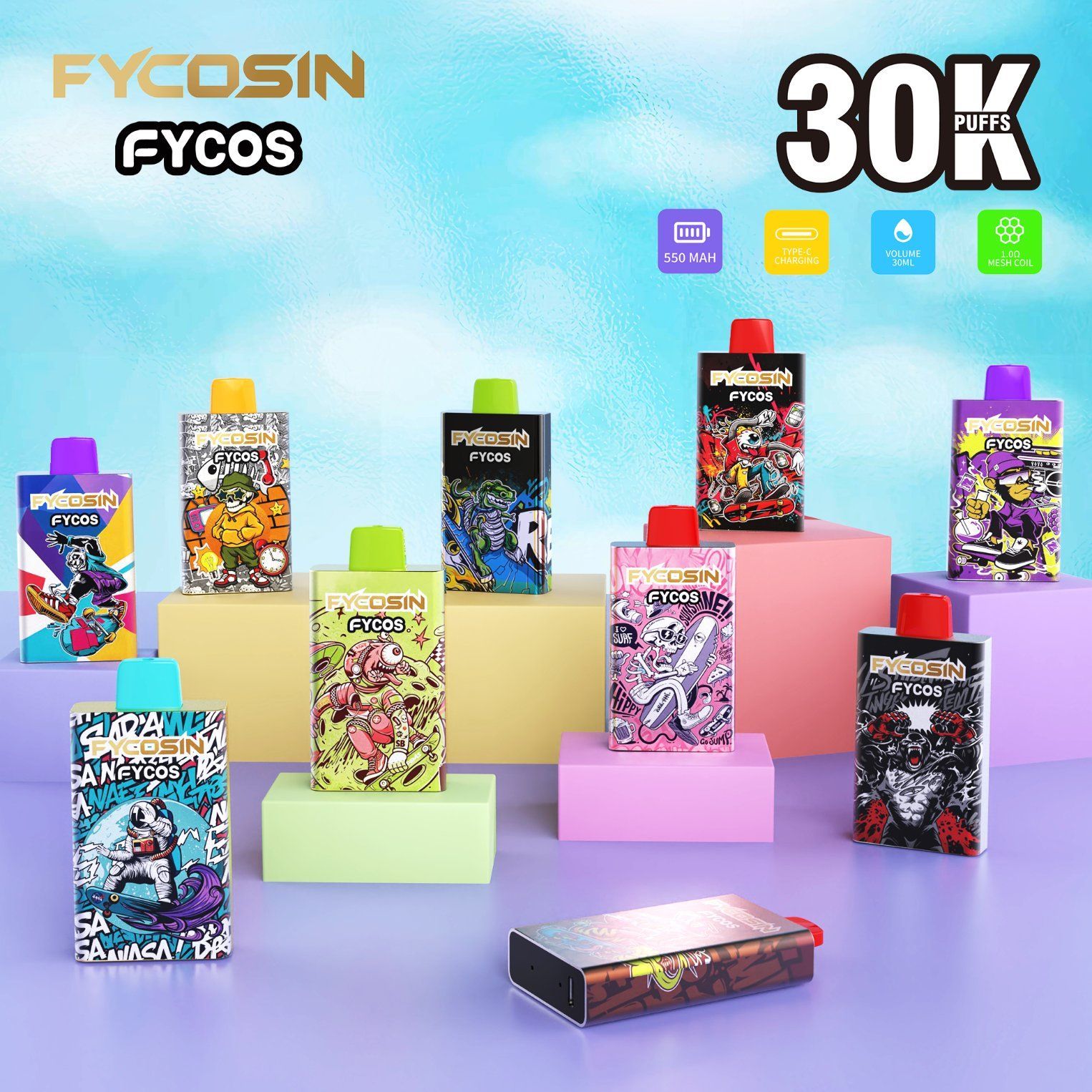 Our Strawberry Like Sweet Cereal Milk 30K 30000 Puffs Tank Pods Vape