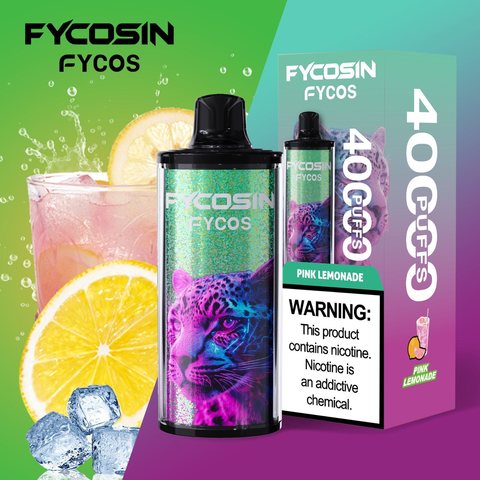 Fycosin 40K Disposable Vape 40000 Puffs Rechargeable Vape Pen