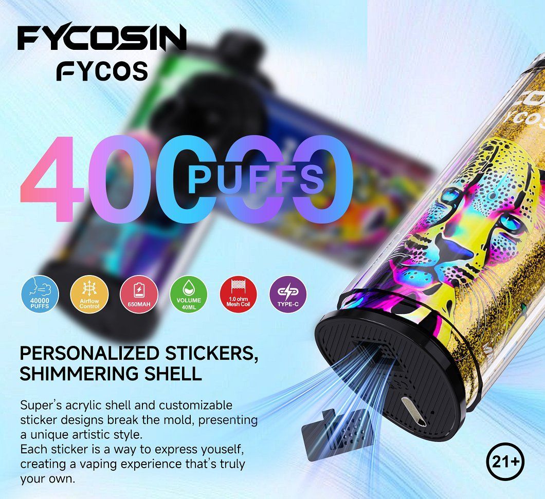 Fycosin 40K Big Puff Disposable Vape Wholesale