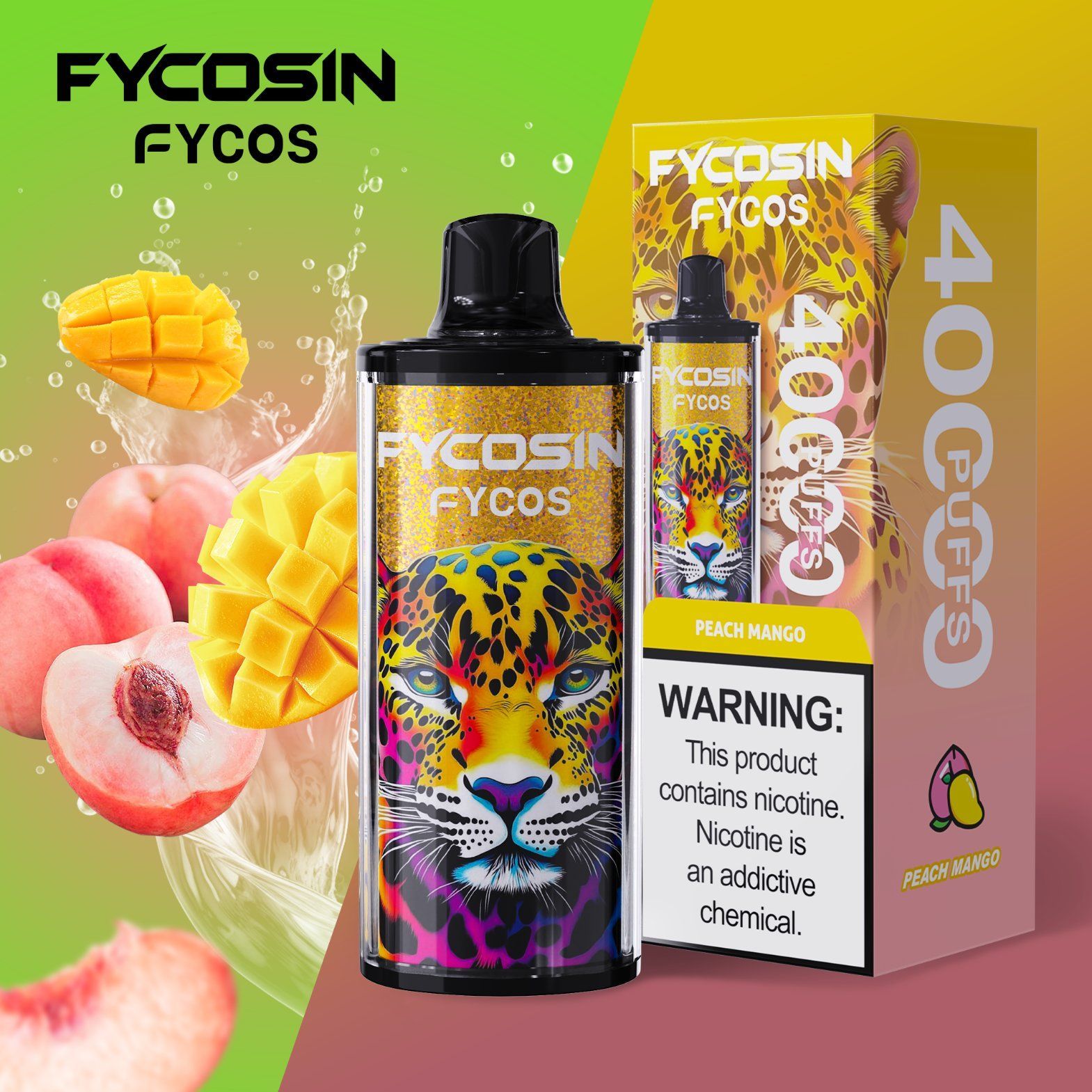 Fycosin 40K Disposable Vape 40000 Puffs Rechargeable Vape Pen