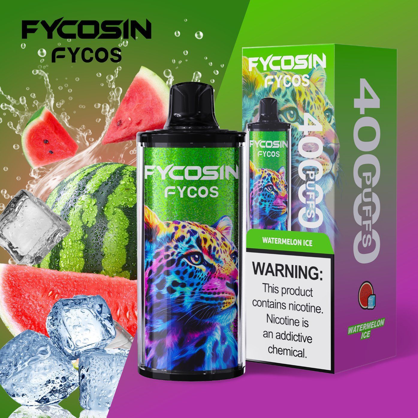 Fycosin 40000 Puffs Disposable Vape with Colorful Design