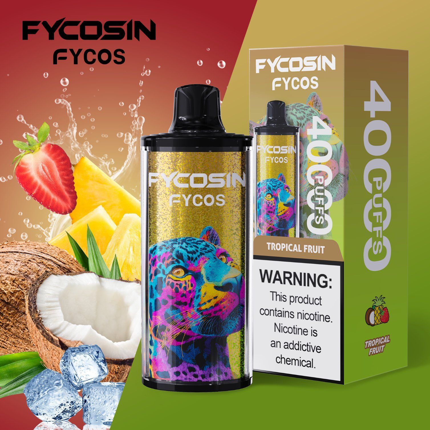 Fycosin 40000 Puffs Disposable Vape with Adjustable Airflow