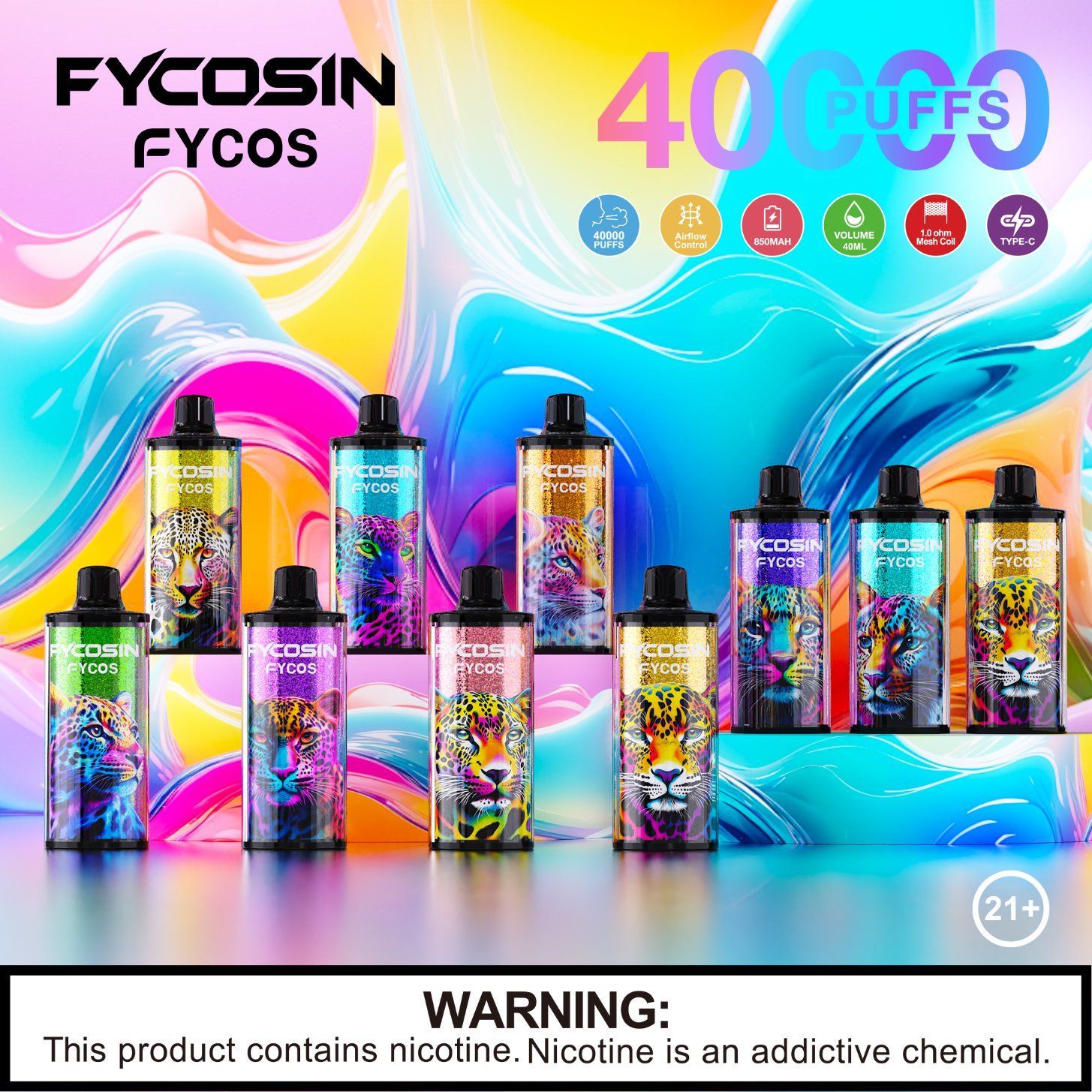 Fycosin FYCOS 40K Long Battery Life Disposable Vape