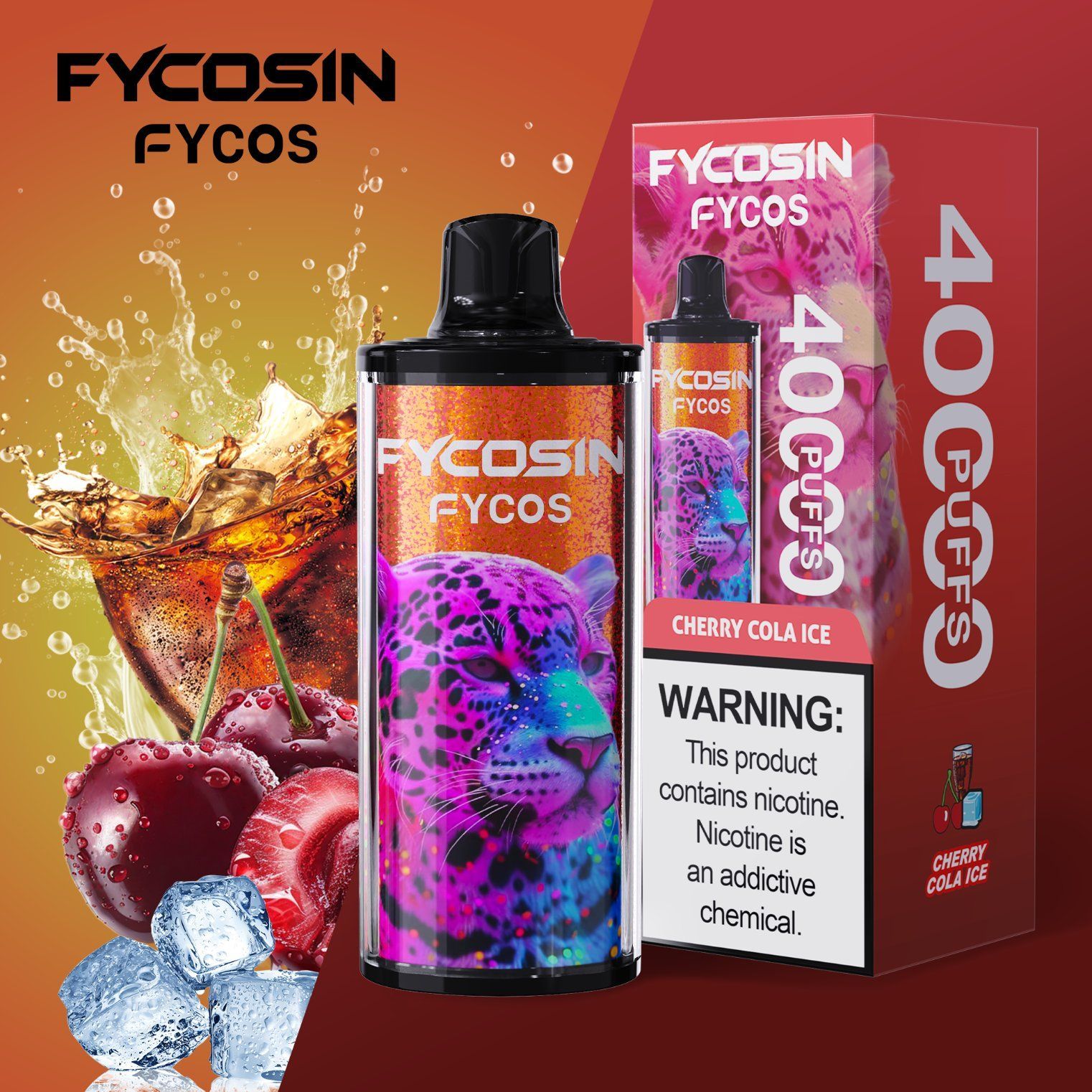 Fycosin 40K Vape 850mAh Battery Adjustable Airflow System