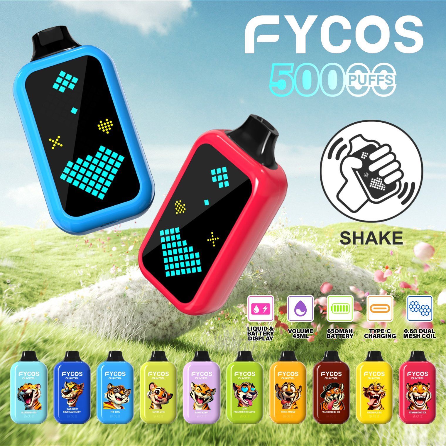 Fycos Player Disposable Electronic Cigarette Wholesale Vapor Vaper E Vape