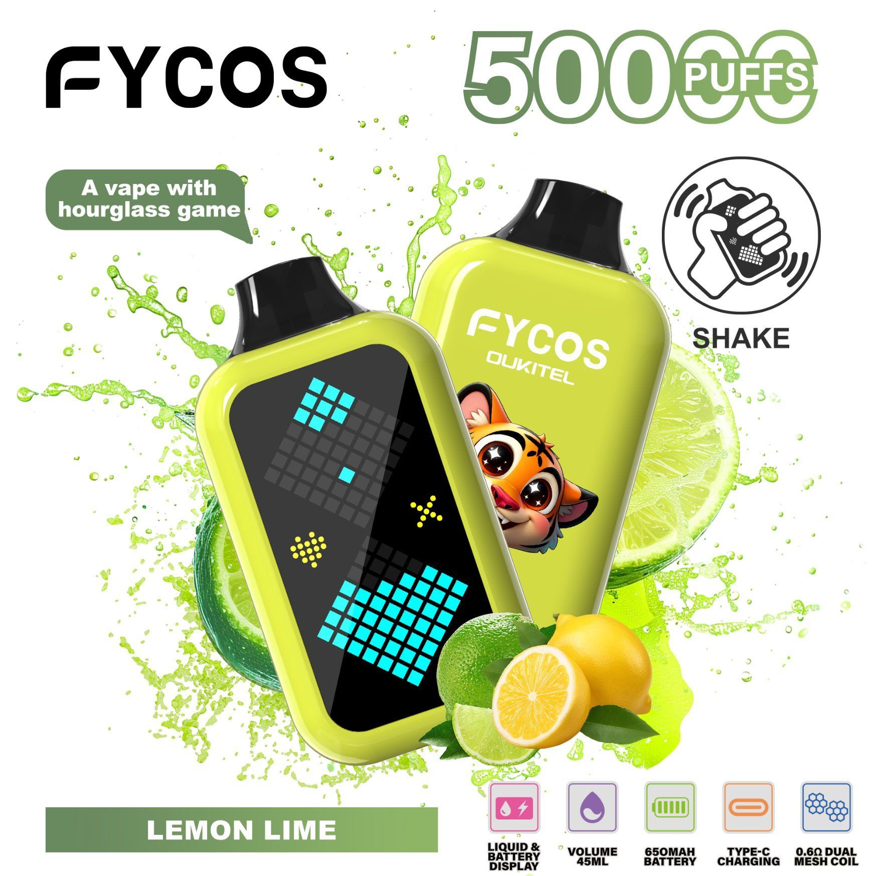 FYCOS Player 50000 Puffs Long Lasting Disposable Vape Device