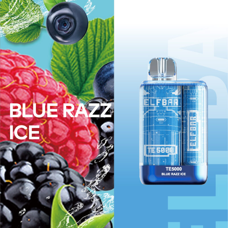 Buy Cheap ELFBAR TE5000 STRAWBERRY ICE Vape Online Clutch Vape