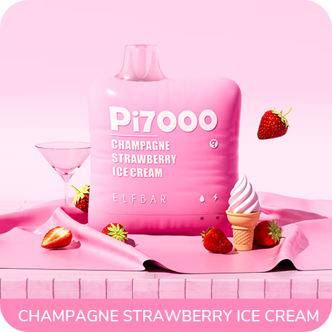 Elf Bar PI7000 Strawberry Ice Cream 2% 5% Pod Cartridge Vape