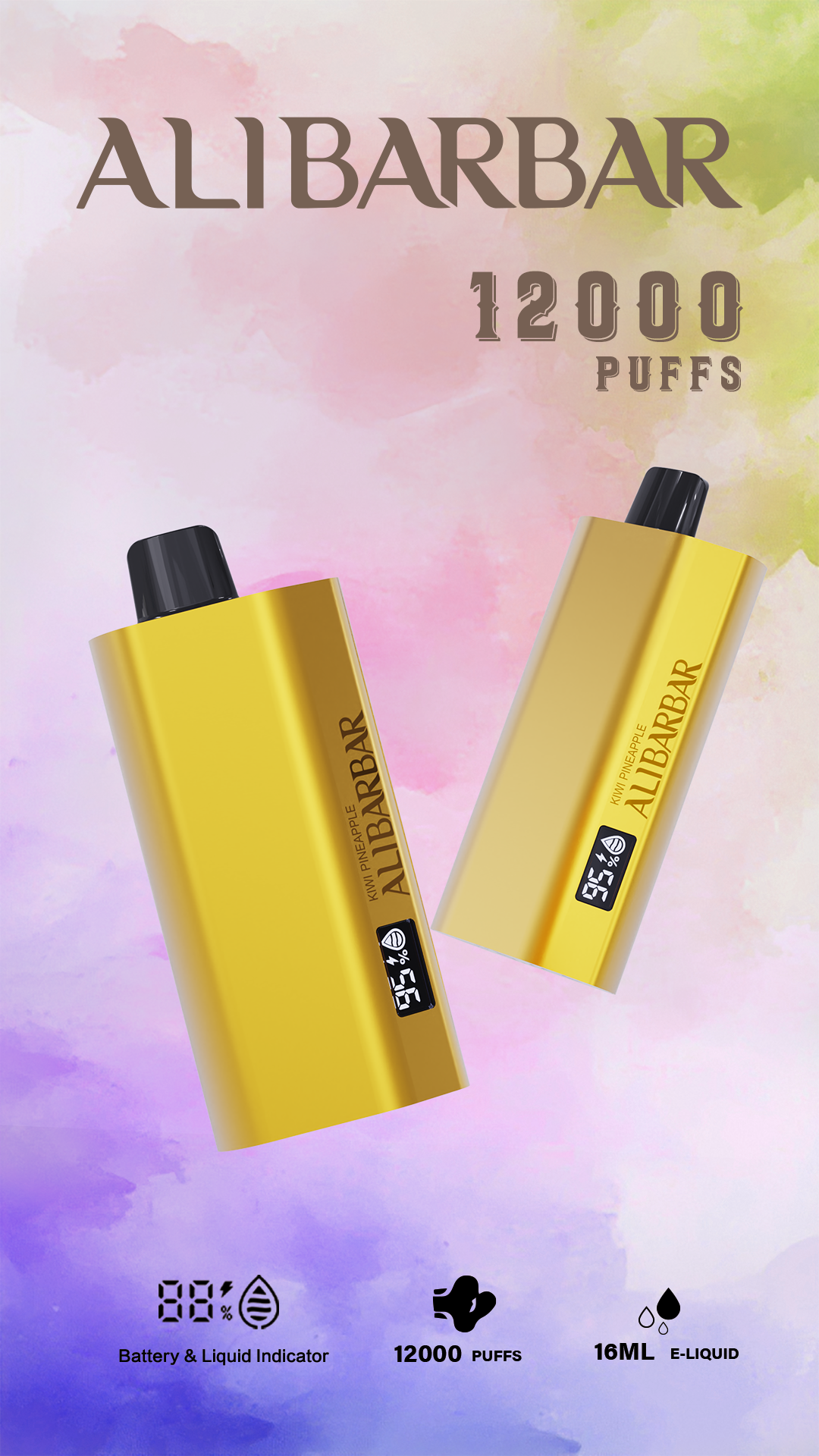 ALIBARBAR TEQ 12000 Puffs Disposable Vape | 2500mAh Large Capacity Battery