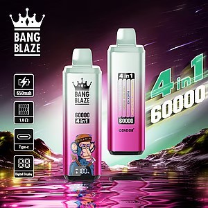 Bang Blaze 60000 Puffs 4-in-1 Disposable Vape | Digital Display & Mesh Coil