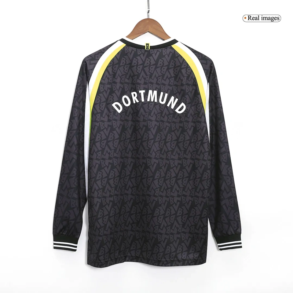 95-96 Borussia Dortmund Retro Away Long Sleeve Jersey