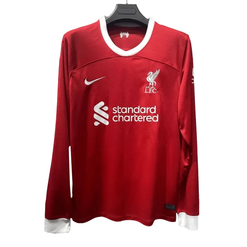 23-24 Liverpool Home Long Sleeve Jersey