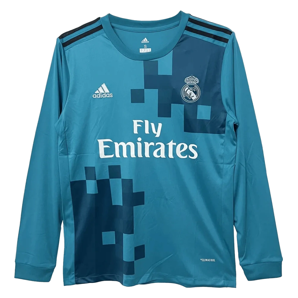 2017/18 Real Madrid Retro Long Sleeve Jersey Third Away