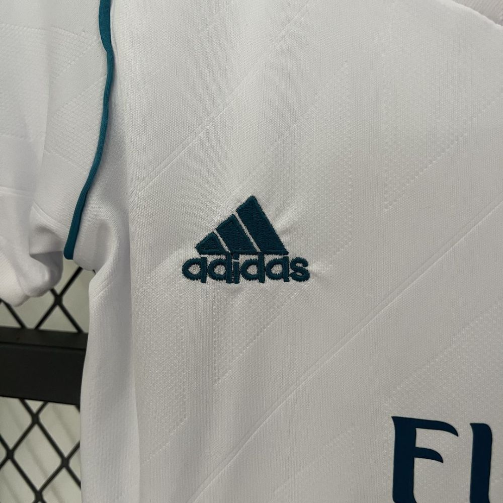 Real Madrid 17-18 Home Retro Kids Kit Soccer Jersey