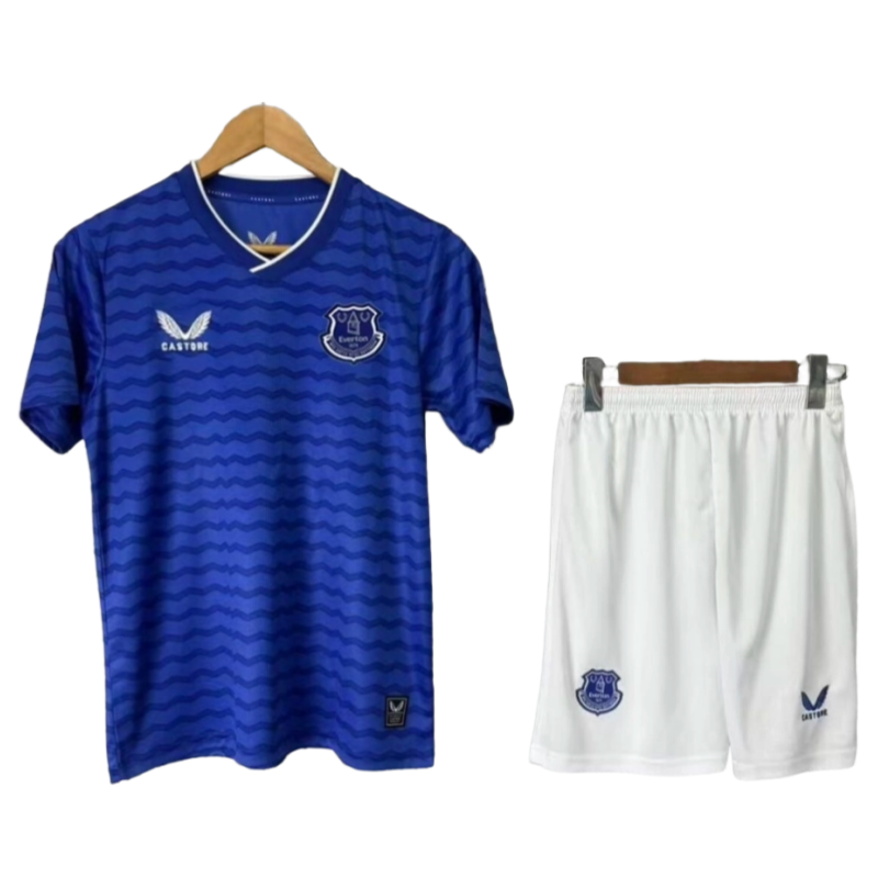 Everton Authentic Home Kids Football jersey Kit 2025-26 Fan version