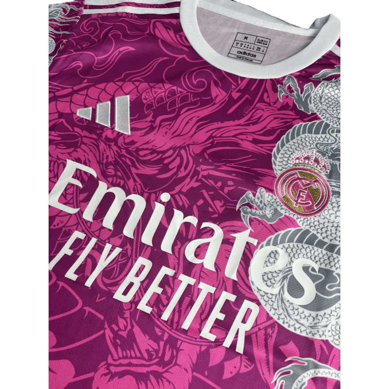 25-26 Real Madrid Pink Dragon Edition Football Shirt Fan Special