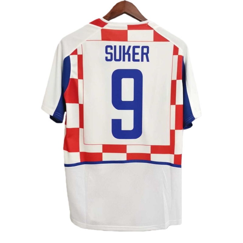 2002 Croatia Home Retro Football jersey