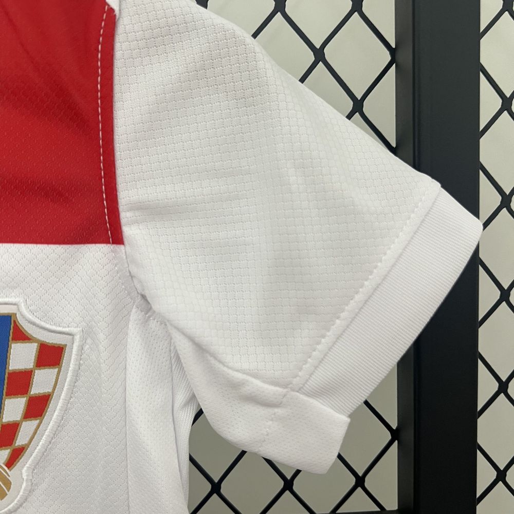 Croatia Home Kids Football Jersey Kit Euro 2024