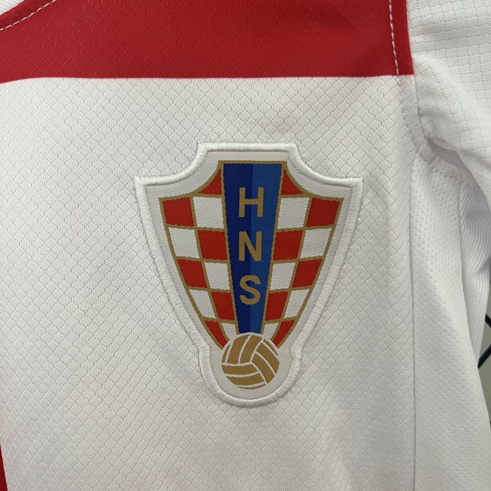Croatia Home Kids Football Jersey Kit Euro 2024