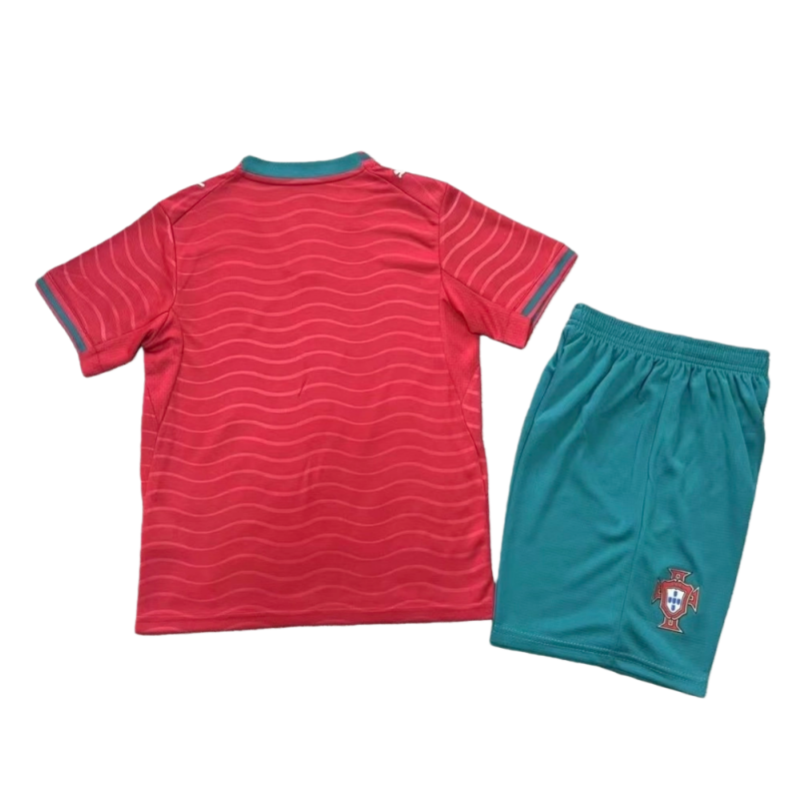 2026 Portugal World cup Home Kids Soccer Shirt Kit jersey+Shorts
