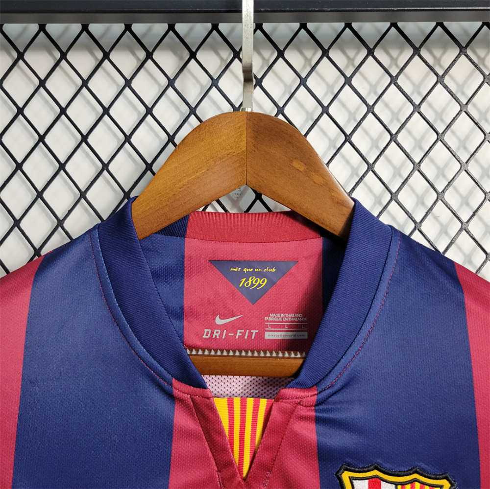 14-15 Barcelona Retro Home Long Sleeve Football jersey