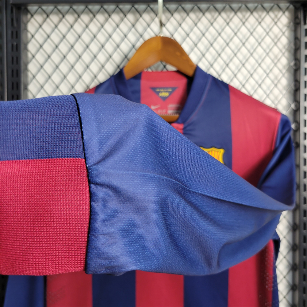 14-15 Barcelona Retro Home Long Sleeve Football jersey
